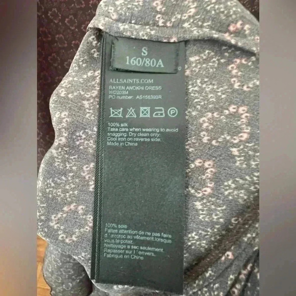 All Saints Rayen Anokhi Silk Dress - Picture 11 of 15